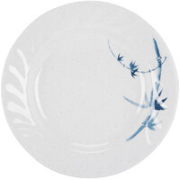 Thunder Group 1208BB Blue Bamboo 8" Round Melamine Curved Rim Plate - 12/Pack