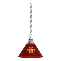 Holland Bar Stool Iowa State University Logo Pendant Light with Chrome Finish