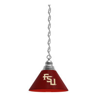 Holland Bar Stool Florida State University Logo Pendant Light with Chrome Finish