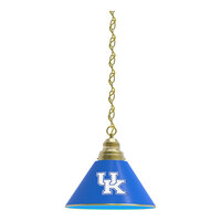 Holland Bar Stool University of Kentucky Logo Pendant Light with Brass Finish