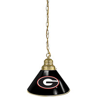 Holland Bar Stool University of Georgia Logo Pendant Light with Brass Finish