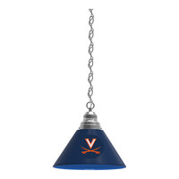 Holland Bar Stool University of Virginia Logo Pendant Light with Chrome Finish