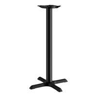 Lancaster Table & Seating Cast Iron 22" x 22" Black 3" Bar Height Column Table Base