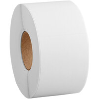 Lavex 4" x 6" White Top Coated Freezer Grade Direct Thermal Permanent Label Roll - 4/Case