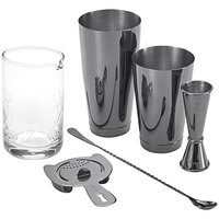 Barfly® M37131BK 5-Piece Black Cocktail Mixing Kit