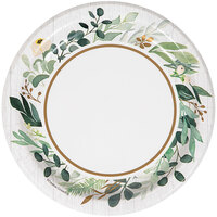 Creative Converting 346144 7" Eucalyptus Green Paper Plate - 96/Case