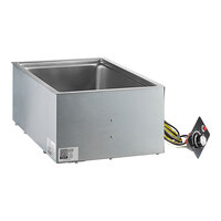 Avantco BM-12SH Bottom Mount Drop-In Full Size Hot Food Well with Square Inside Corners and Drain - 240V, 1,600W