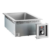 Avantco Top Mount Drop-In Full Size Hot Food Well with Round Inside Corners and Drain