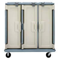 Cambro MDC1520T30401 Slate Blue 3 Compartment Meal Delivery Cart 30 Tray