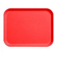 Cambro 1520CL163 15" x 20" Rose Red Camlite Tray - 12/Case