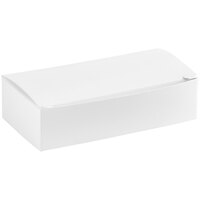 4 1/2" x 2 5/16" x 1 1/8" 1-Piece 1/4 lb. White Candy Box - 250/Case