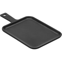 American Metalcraft 9 1/2" Black Melamine Serving Peel with Handle MSP61