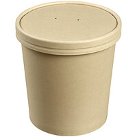 Solia 25.4 oz. Natural Bamboo Fiber Cup with PLA Lamination - 500/Case