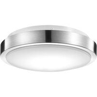 Globe Modern Brushed Nickel Flush Mount WiFi Smart Light - 120V, 16W