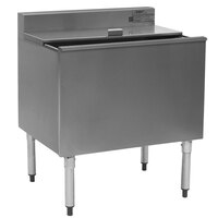 Eagle Group B30IC-22-7 8" Deep Insulated Underbar Ice Chest with 7 Circuit Post Mix Cold Plate - 24" x 30"