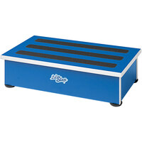 Ozark River Manufacturing Lil' Step Booster 6 1/4" Blue Splash Wood Children's Non-Slip Step Stool