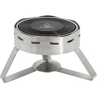 EcoBurner EcoServe Round Waterless Chafer with Brushed Stainless Steel Legs by Eastern Tabletop