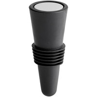 Acopa Black Universal Wine Stopper - 12/Pack