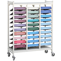 Omnimed Omnicart Beige 36-Binder Flat Storage Open Cart 264588-BG