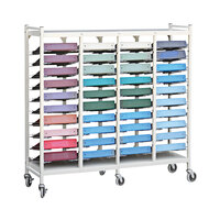 Omnimed Omnicart Beige 48-Binder Flat Storage Open Cart 264589-BG