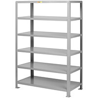 Little Giant 24" x 48" x 72" Heavy-Duty 6-Shelf Welded Steel Shelving Unit 6SH-2448-72