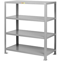 Little Giant 36" x 72" x 72" Heavy-Duty 4-Shelf Welded Steel Shelving Unit 4SH-3672-72