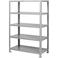 Little Giant 36" x 72" x 72" Heavy-Duty 5-Shelf Welded Steel Shelving Unit 5SH-3672-72