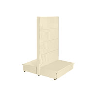 36" x 36" x 60" Beige Double-Sided Pegboard Add-On Gondola Merchandiser