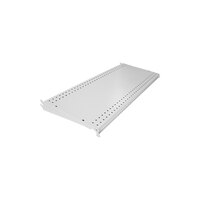 48" x 14" White Pegboard Gondola Merchandiser Shelf