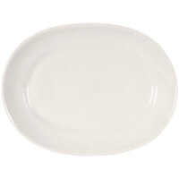 Tuxton Columbia 14" x 10 3/8" Eggshell China Platter - 12/Case