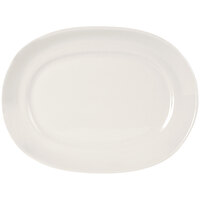 Tuxton Columbia 12" x 9" Eggshell China Platter - 12/Case