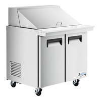 Avantco APT-36M-HC 36" 2 Door Mega Top Refrigerated Sandwich Prep Table