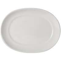 Tuxton Columbia 10" x 7 1/2" Eggshell China Platter - 24/Case