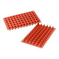 Silikomart Coni 66 Compartment Cone Silicone Baking Mold - 7 15/16" x 1 3/16" x 1 3/16" Cavities SF131