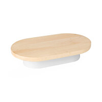 Cal-Mil Blonde 10" x 18" x 3" Oval Maple Display Riser