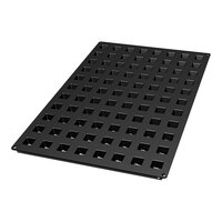 Silikomart Mini Cube 88 Compartment Black Silicone Baking Mold - 1'' x 1'' x 15/16'' Cavities SQ047