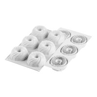 Silikomart Curve Intreccio 6 Compartment White Silicone Baking Mold - 2 15/16" x 1 3/8" Cavities CURVE INTRECCIO 105