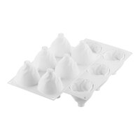 Silikomart Curve Chantilly 15 Compartment White Silicone Baking Mold - 1 7/8" x 1 5/8" Cavities CURVE CHANTILLY 30