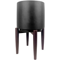 LCG Sales 10" Black Ceramic Plant Stand