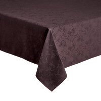 Snap Drape Windsor Damask Chocolate 64" x 64" 100% Polyester Cloth Table Cover