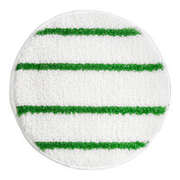 Lavex Basics 17" Carpet Bonnet with Green Scrubbing Strips - 2/Case