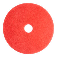 Lavex Basics 20" Red Buffing Floor Machine Pad - 5/Case