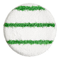 Lavex Basics 13" Carpet Bonnet with Green Scrubbing Strips - 2/Case