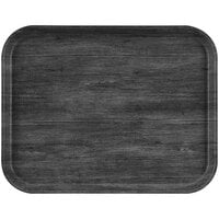 Cambro Decor Series 12" x 16" Charcoal Gray Fiberglass Camtray 1216DC815 - 12/Pack