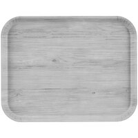 Cambro Decor Series 12" x 16" Stonewash Gray Fiberglass Camtray 1216DC810 - 12/Pack