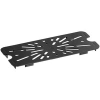 Cambro 30CWD110 Camwear 1/3 Size Black Polycarbonate Drain Tray