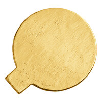 Enjay 2 1/8" Round Gold Single Serve Dessert Board with Tab - 500/Case