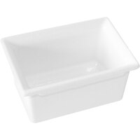 GET Bugambilia Fit Perfect 1/9 Size 2" Deep Mod White Aluminum Food Pan CIH1/9-WW