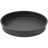 LloydPans 12" x 2 1/4" Heavy Weight Aluminum Straight Sided Stackable Deep Dish Pizza Pan with Pre Seasoned Tuff-Kote® Finish HSSR-12X2.25-PSTK