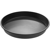 LloydPans 14 1/4" x 2" Heavy-Duty Aluminum Tapered / Nesting Deep Dish Pizza Pan with Pre Seasoned Tuff-Kote® Finish H76R-14X2-PSTK